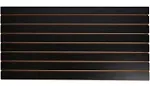 SSWBasics 4 ft x 2 ft Horizontal Black Slatwall Panels for Wall (24&#034;H x 48&#034;L)...