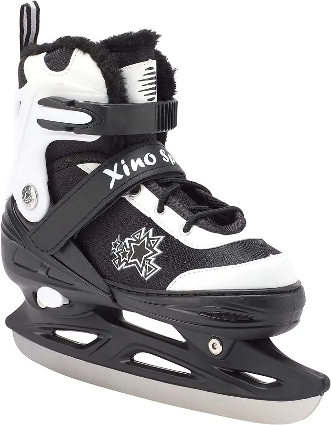 XinoSports Deluxe Adjustable Ice Skates - for Boys and Girls, Two Awesome Colors ...