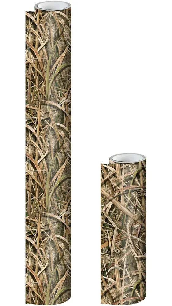 Mossy Oak Matte Camo Roll Hunting Patterns, Self-Adhesive Vinyl Wrap, DIY (48"x12", Shadow Grass Blades)