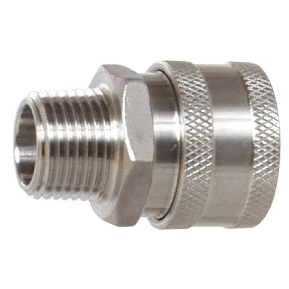 Quick Fit 1/2" Stainless Steel Female Quick Disconnect with Male Pipe Thread