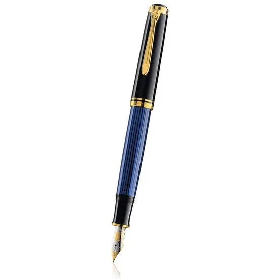 Pelikan Souveran Fountain Pen - M800 Black/Blue Broad