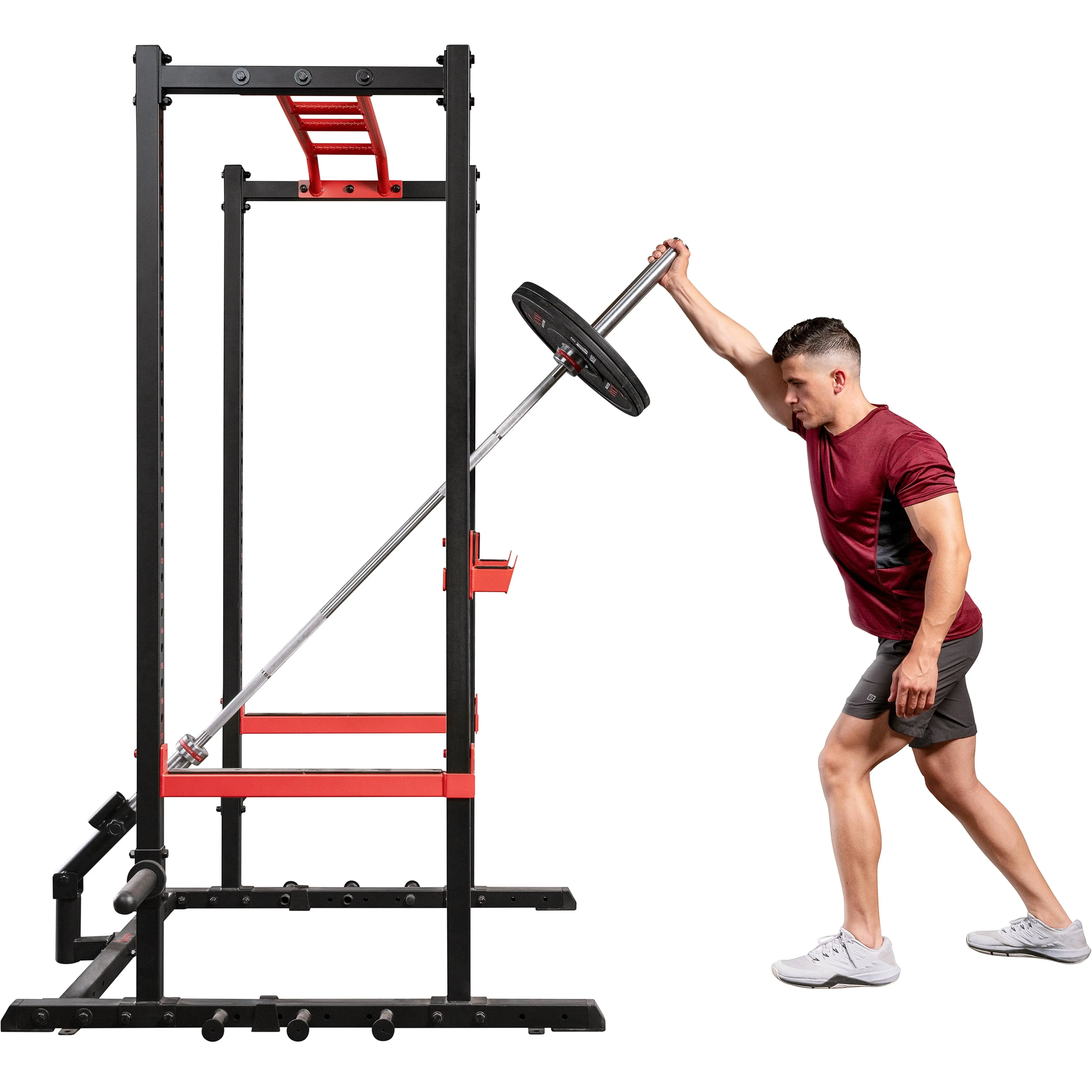 Sunny Health & Fitness Landmine Attachment for Power Racks and Cages