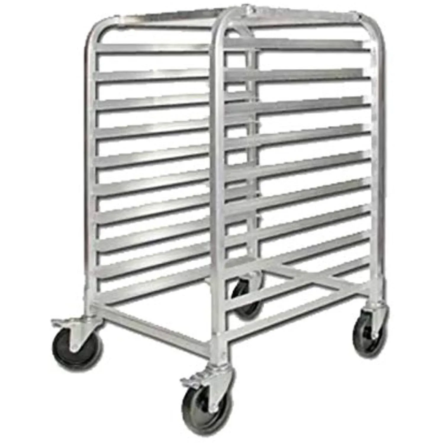 Winco ALRK-10BK 10-Tier Aluminum Sheet Pan Rack with Brake