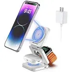 3 in 1 Wireless Charger Magnetic Foldable Station Travel Charger For iPhone15 14