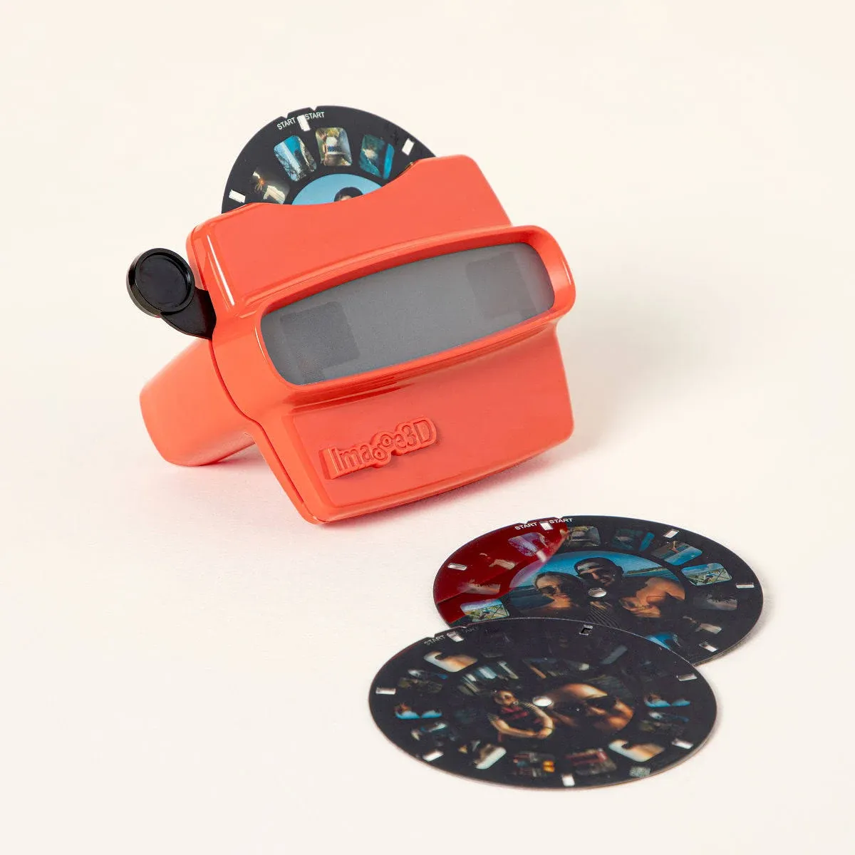 Image3D Custom Viewfinder Reel Plus Red RetroViewer (Reels Not Included) 