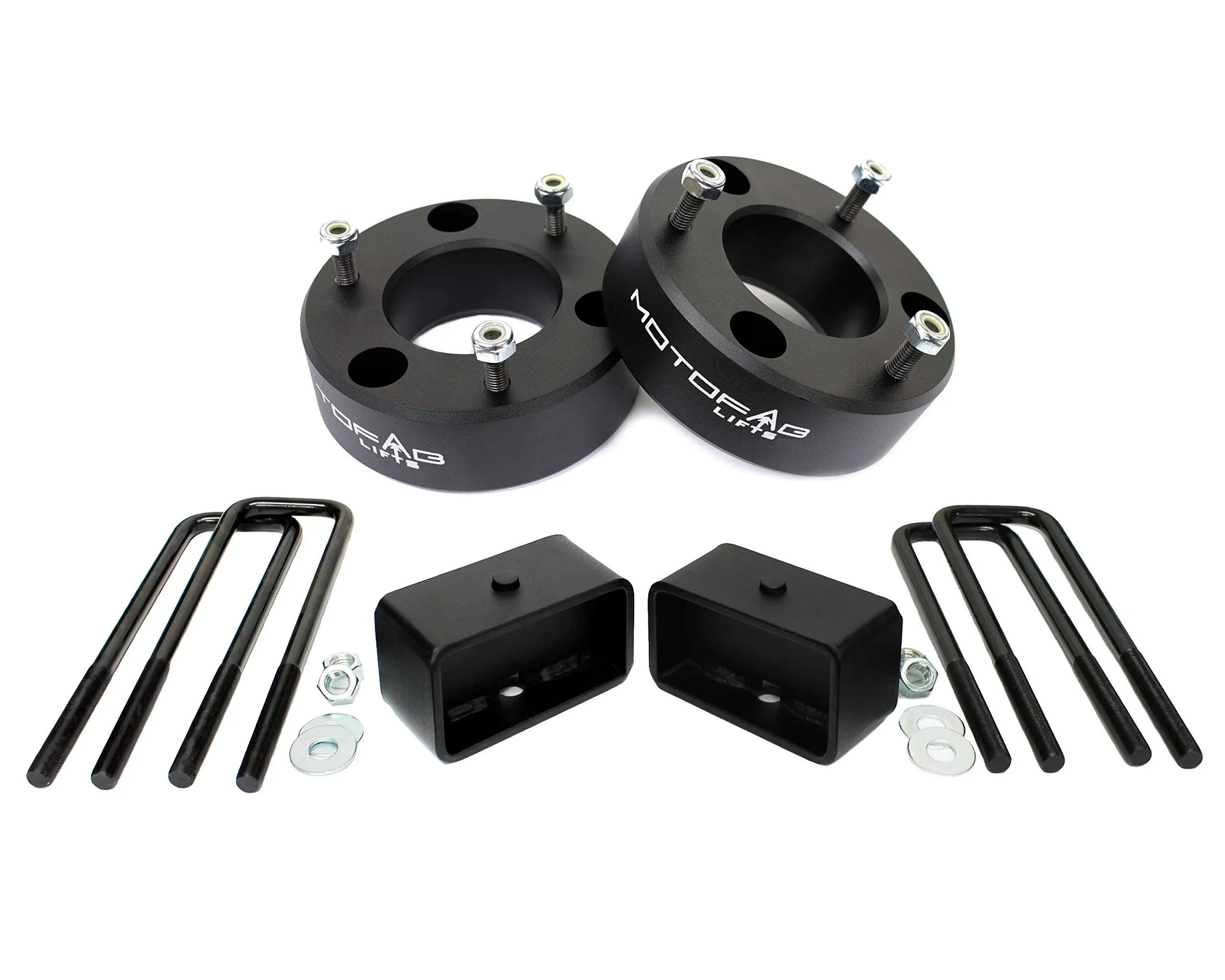 MotoFab Lifts CH-3F-2R 3 in Front and 2 in Rear Leveling Lift Kit That Is Compatible with 2007-2018 Chevy Silverado Sierra GMC