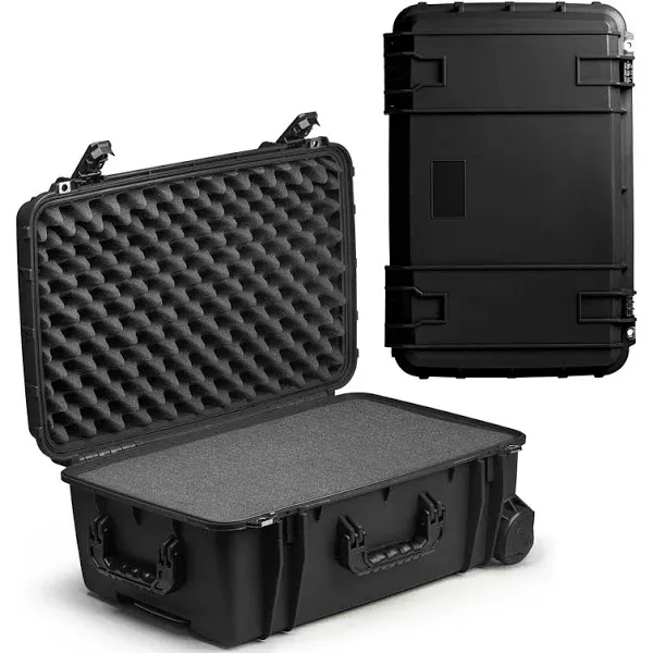 Seahorse 920 Wheeled Case with Foam, Black