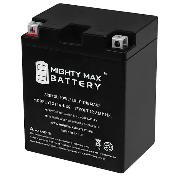 Ytx14ah-bs 12V 12Ah Battery Replacement for Parts Unlimited 2113-0030