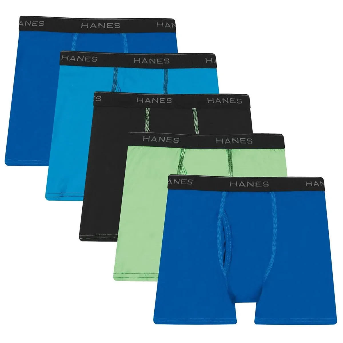 Hanes Boys 5-Pack Boxer Briefs