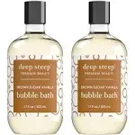 Deep Steep Bubble Bath Brown Sugar Vanilla, 17 Ounce (Pack of 2)