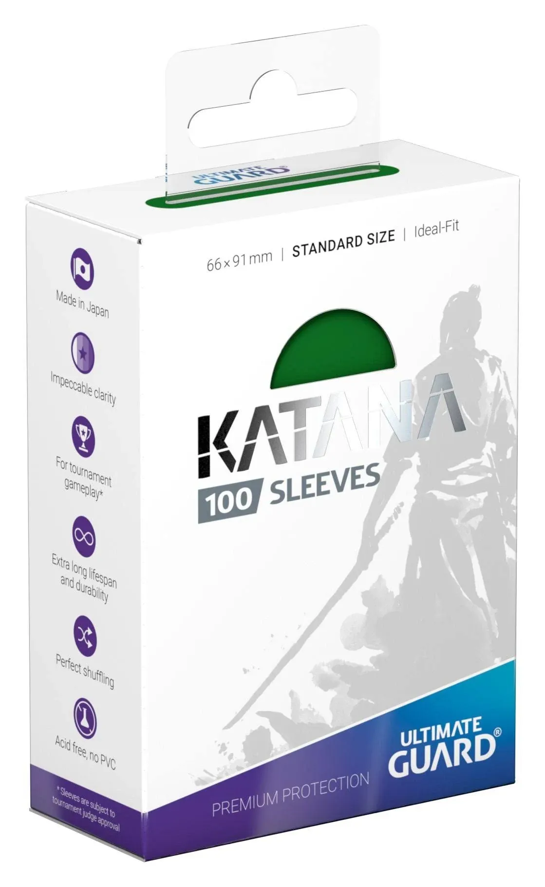 Ultimate Guard 100 - Katana Sleeves Standard Size - Green