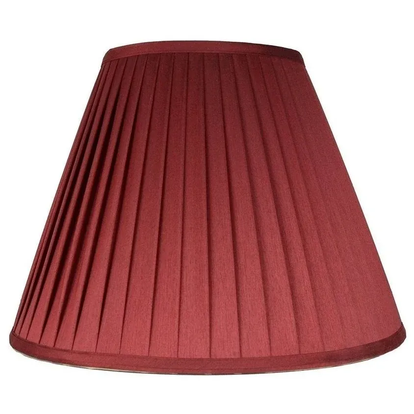 Urbanest Faux Silk Side Pleat Lamp Shade, 5x9x7 inch, Gold