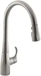 Simplice Single-Handle Pull-Down Sprayer Kitchen Faucet with DockNetik and Sweep Spray in Vibrant Stainless