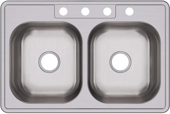 DSE233224 Elkay Dayton Double Bowl Kitchen Sink