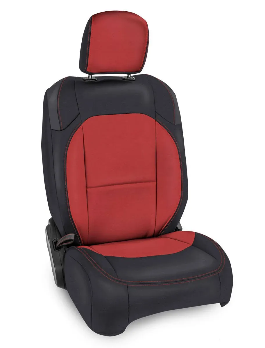 PRP Seats® B040-05 - 1st Row Black/Red with Red Stiching Seat Covers