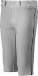 Mizuno Youth Premier Short Piped Baseball Pant - Medium - White / Black