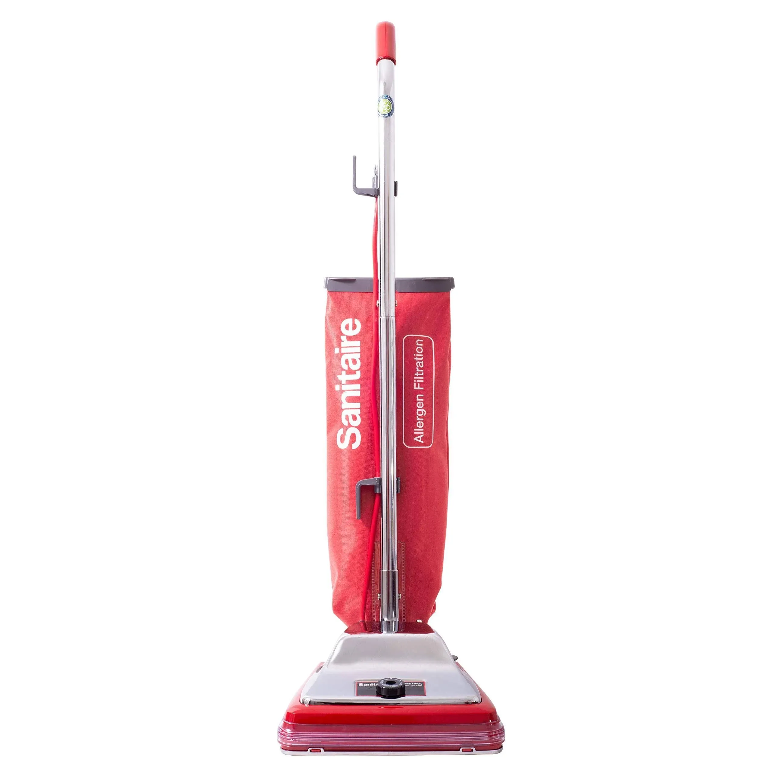 Sanitaire® TRADITION Upright Vacuum SC888K, 12" Cleaning Path, Chrome/Red (EURSC888N)