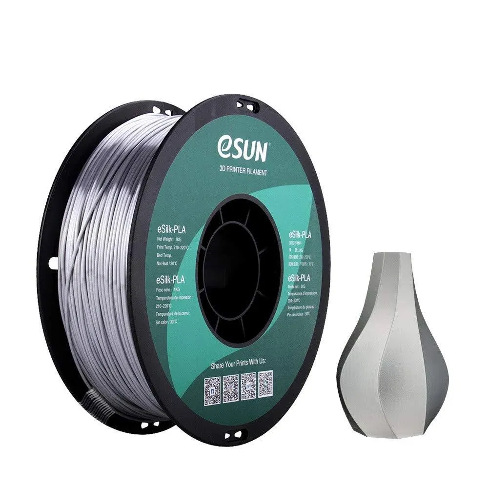 eSUN Silk Metal PLA Filament 1.75mm, Silky Metallic 3D Printer Filament PLA ...