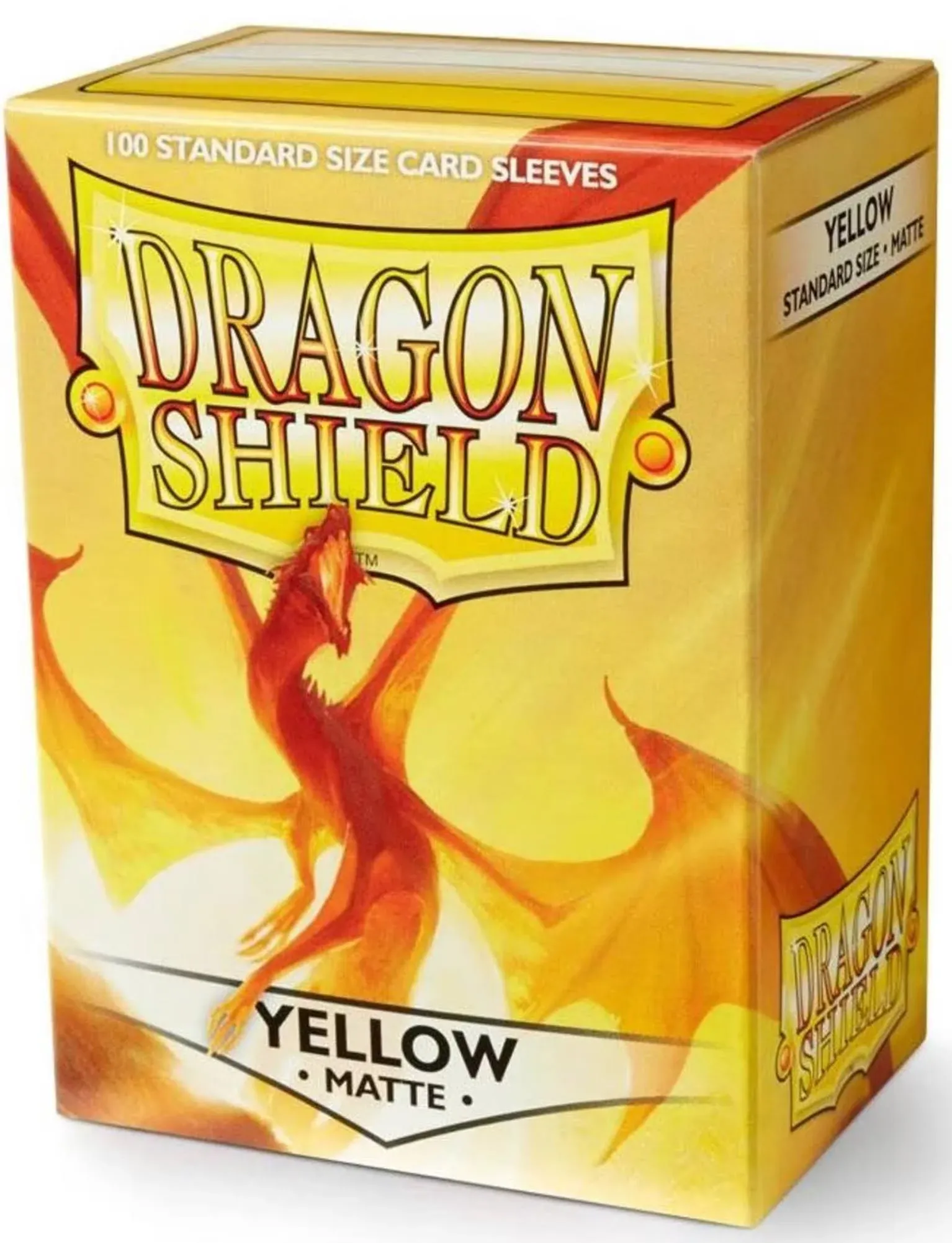 Dragon Shield Matte Yellow Standard Size 100 ct Card Sleeves Individual Pack