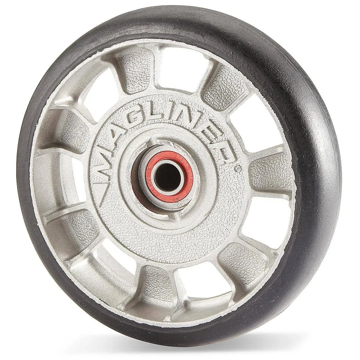 Magliner 8" x 1-5/8 " Mold-On Rubber Hand Truck Wheel with Sealed Semi-Precision Bearings