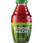 Wonder Melon Organic Watermelon Juice with Cucumber & Basil, 8.45oz (6 Pack) 100% Juice, Cold Pressed