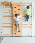 9-in-1 Swedish Ladder Wall Gym Set | Walnut by Avenlur