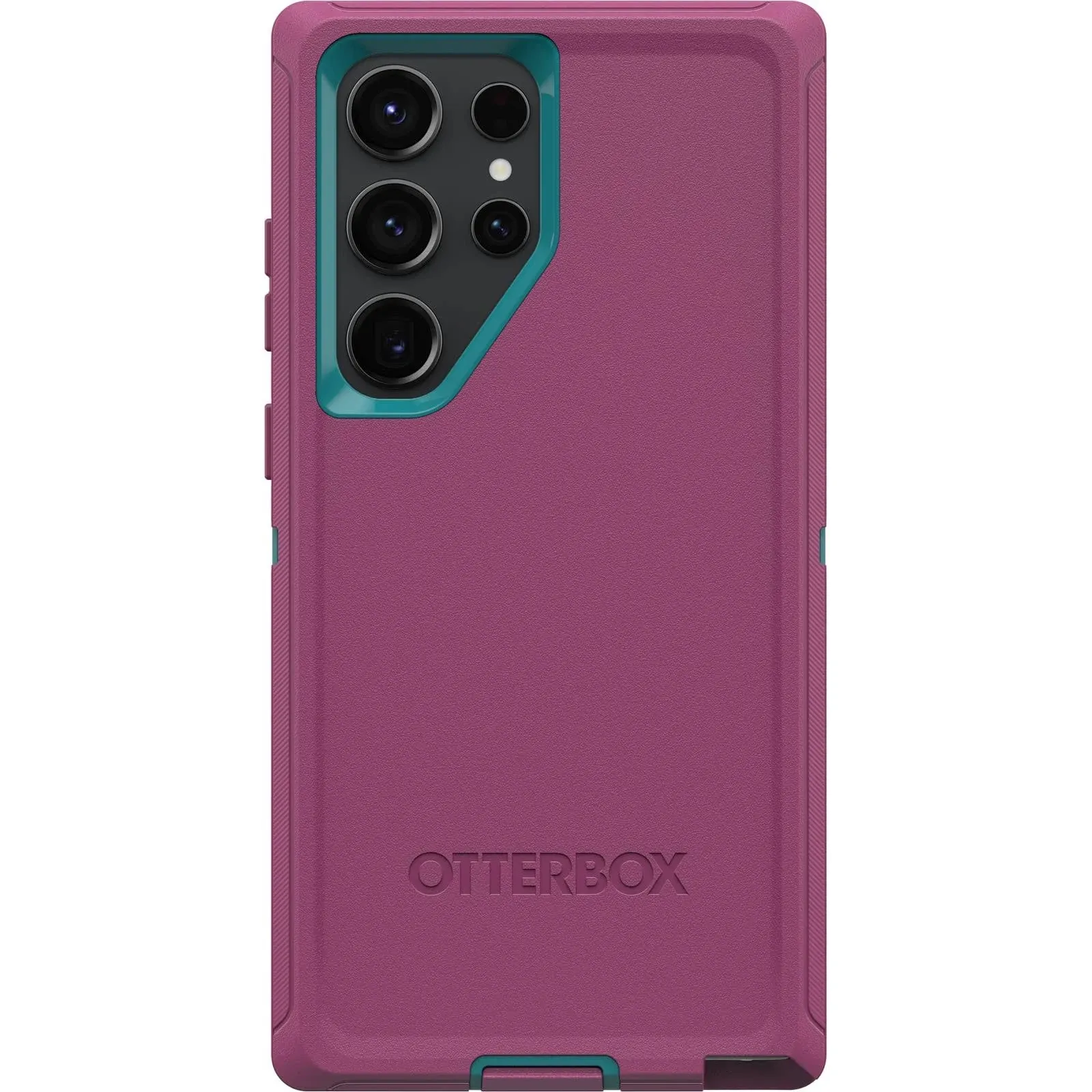 OtterBox Galaxy S23 Ultra Defender Series Case - Canyon Sun (Pink), Rugged & Durable, with Port Protection, Includes Holster Clip Kickstand