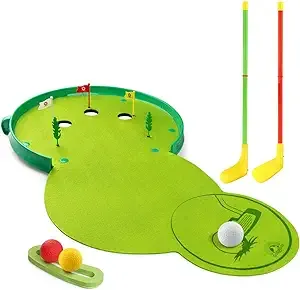 Kids Toys Golf Set Xmas and Birthday Gifts for Toddlers Boys Girls, Educational Preschool Golfer Sports Outdoor Toy Golf Clubs Kit Game