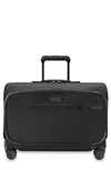 Shop Briggs & Riley Baseline Carry-on Garment Spinner (40.5cm) In Black