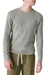 Garment Dye Thermal T-shirt In Heather Gray