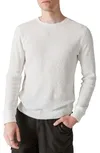 Garment Dye Thermal T-shirt In Bright White