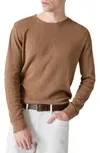 Garment Dye Thermal T-shirt In Coffee Liqueur