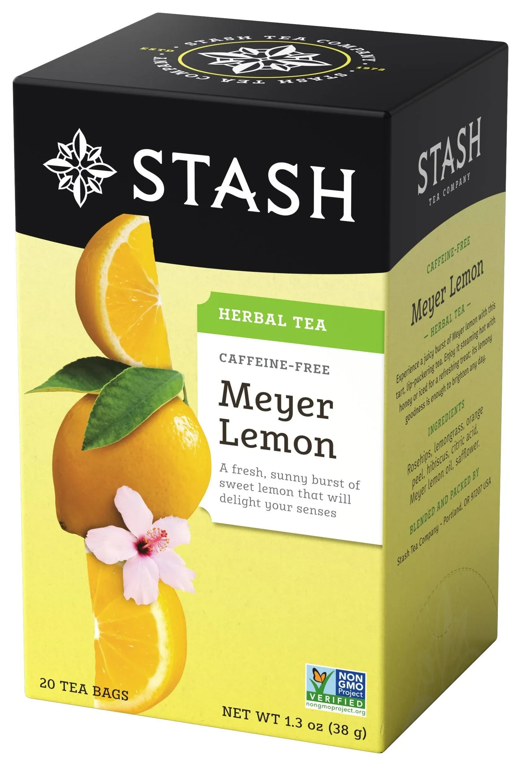 Stash Herbal Tea, Caffeine-Free, Meyer Lemon, Tea Bags - 20 tea bags, 1.3 oz