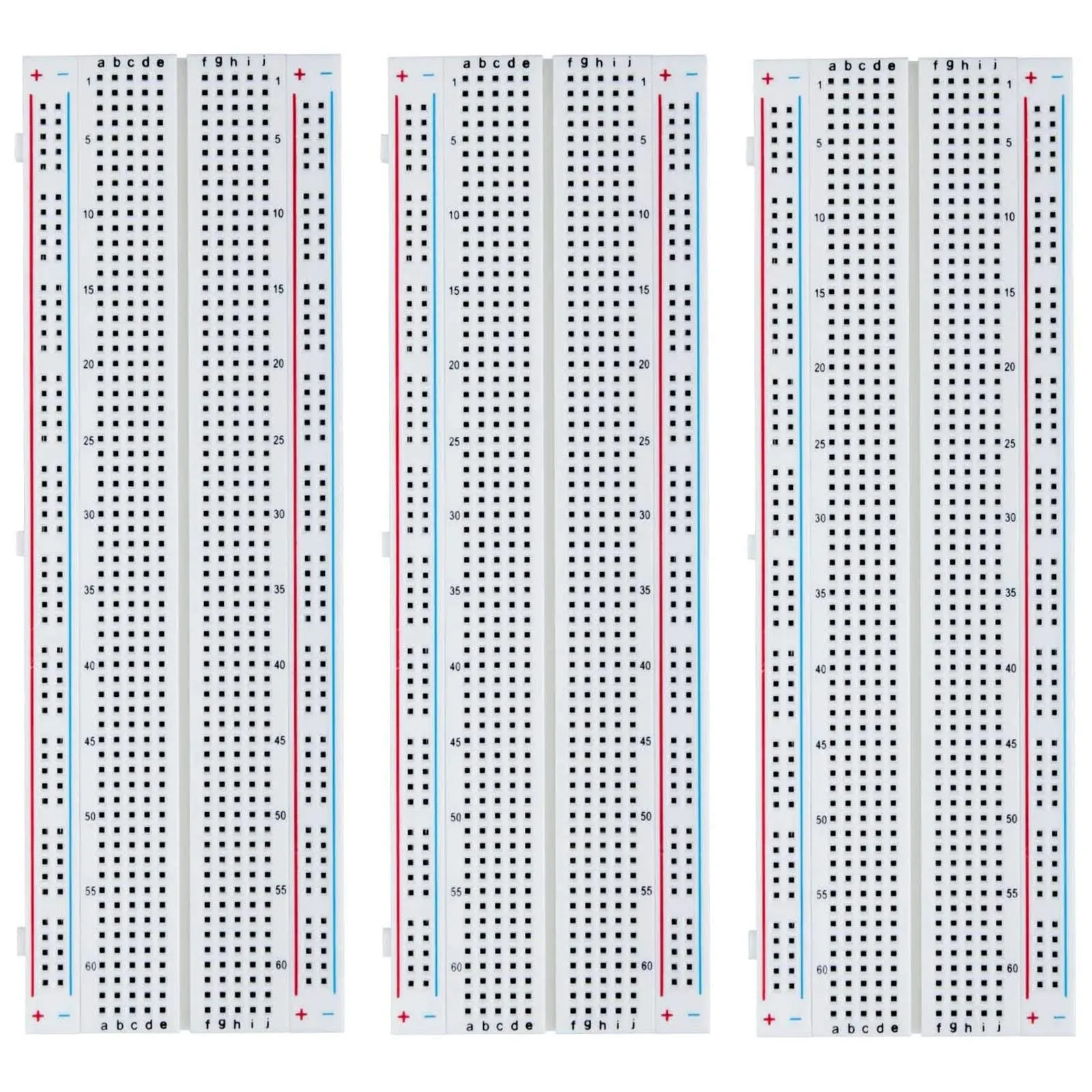 ELEGOO 3pcs MB-102 Breadboard 830 Point Solderless Prototype PCB Board Kit for ...