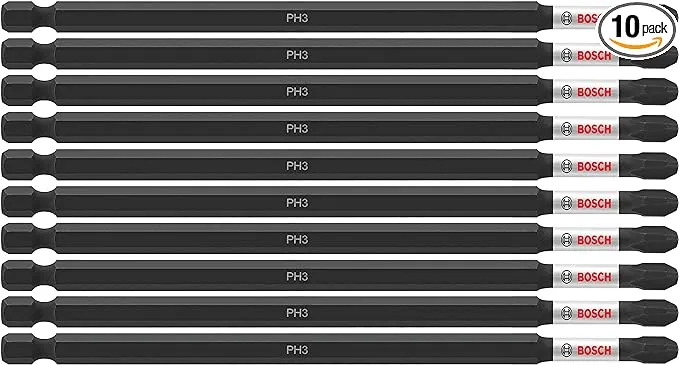 Bosch ITPH36B Impact Tough 6 in. Phillips #3 Power Bits