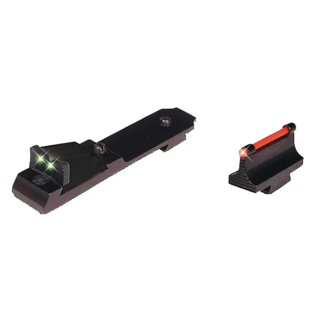 TRUGLO LEVER ACTION RIFLE SET HENRY LEVER TRITIUM/FIBER OPTIC RED FRONT GREEN REAR BLACK