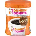 Dunkin Donuts Original Ground Coffee, 45 oz - Makes Up to 150 6 fl oz Cups, 2 Pack