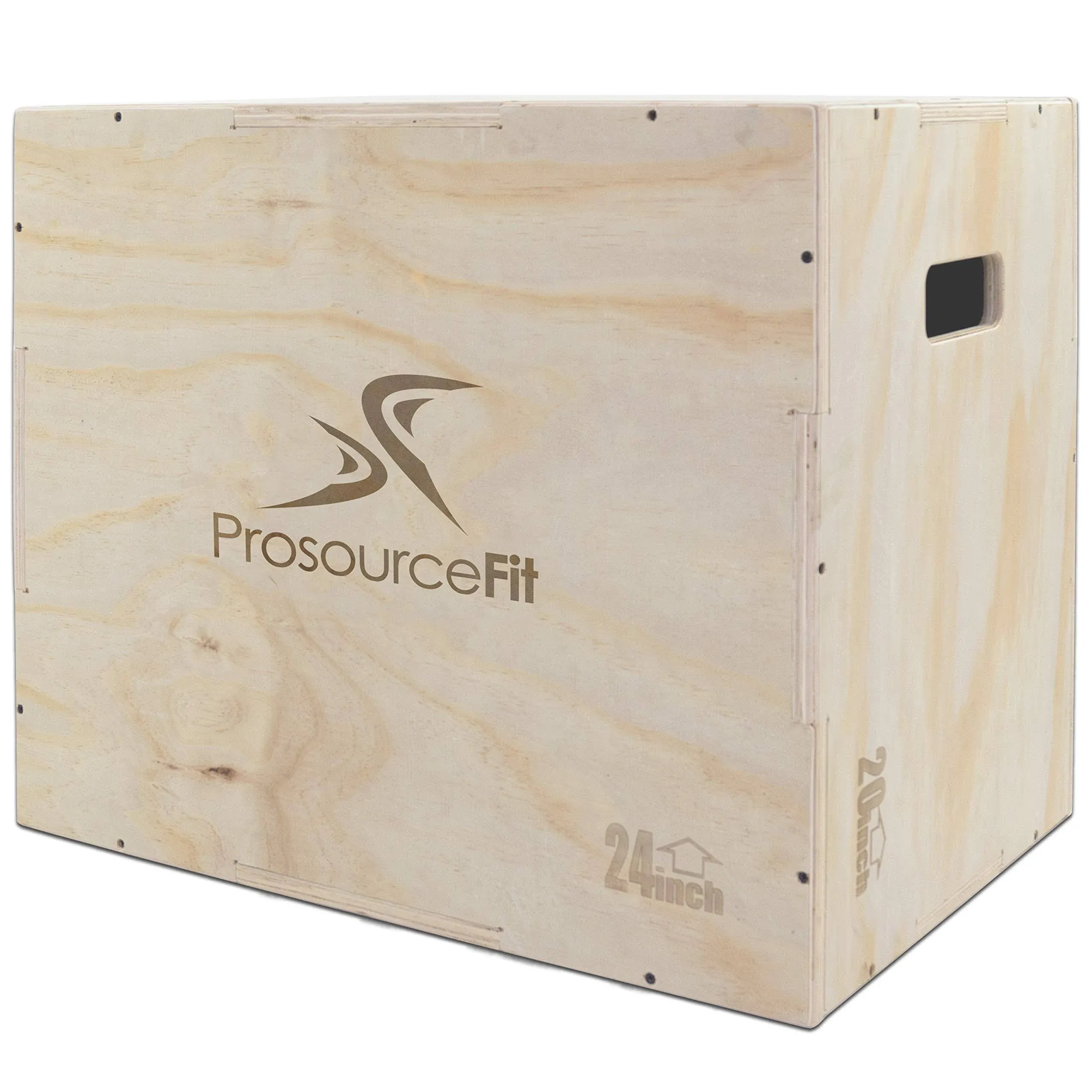 ProsourceFit 3-in-1 Wood Plyometric Jump Box for Crossfit, Agility, Vertical Jump ...