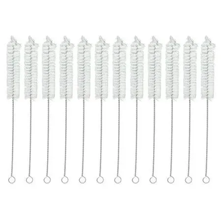 Eisco 12Pk Bristle Cleaning Brushes with Fan-shaped Ends, 9 inch - Twisted ...