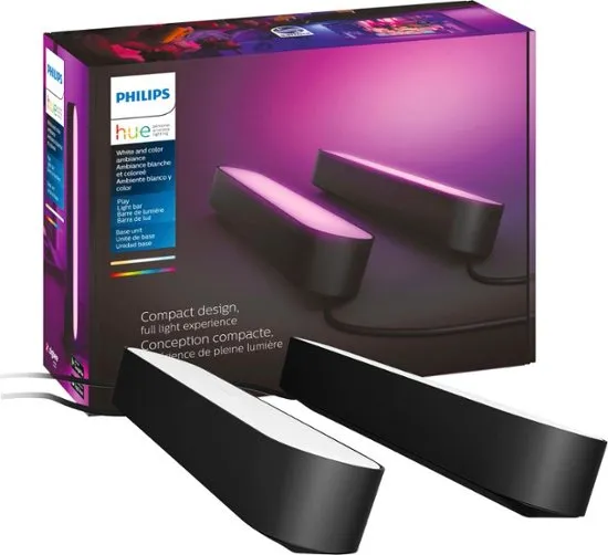 Philips - Hue Play White & Color Ambiance Smart LED Bar Light (2-Pack)