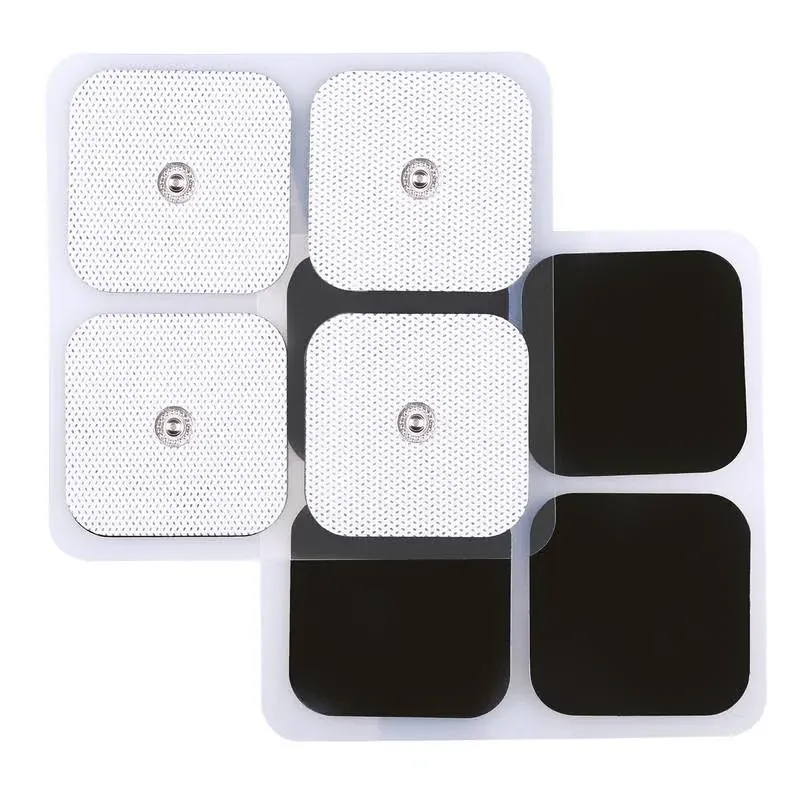 TENS Unit Replacement Pads, 40 Pcs 2x2 Snap Electrodes Pads, Reusable Tens Pa...