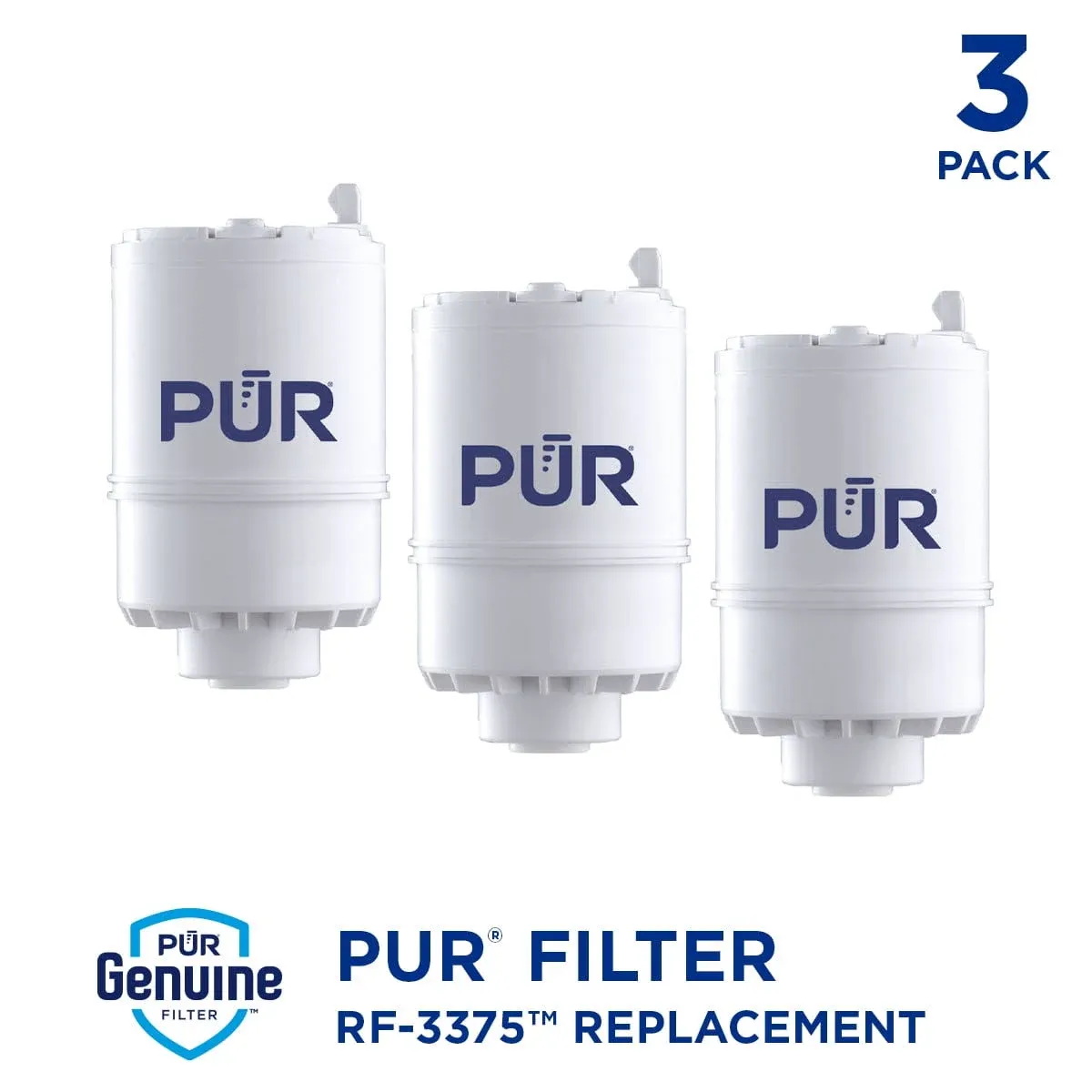 Lot of 3 Sealed PUR Faucet Mount Replacement Filter Refills MAXION RF-3375