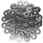 M8 Flat Washer, 304 Stainless Steel, 100 PCS (M8 X 24 X 2.0Mm 100PCS)