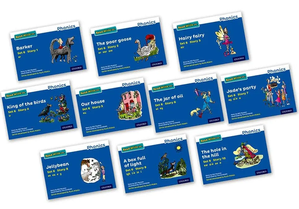 Read Write Inc. Phonics: Blue Set 6 Core Storybooks (Mixed Pack of 10) by Gill M