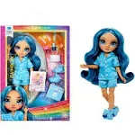 Rainbow High Jr High Pj Party - Skyler, Blue 9" Posable Fashion Doll with Soft Onesie, Slippers, Fun Play Accessories, Great Toy Gift for Girls Kids