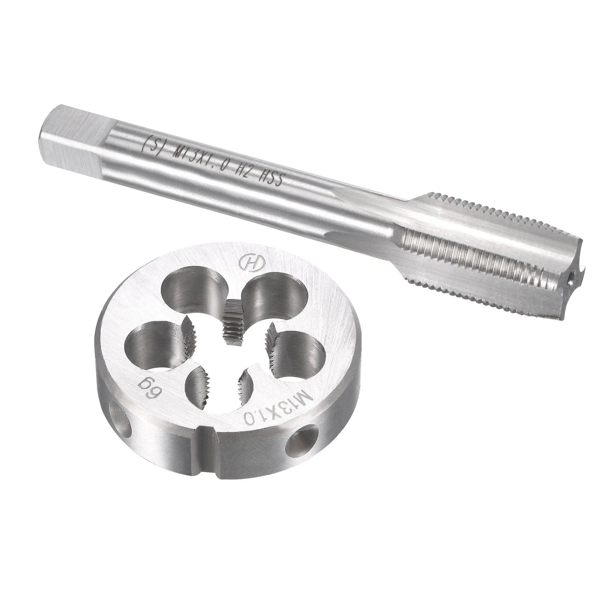 1pc M13 x 1mm Metric Tap and Die Set HSS Machine Thread Tap with Round Die