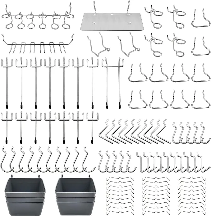 FRIMOony Pegboard Hooks Assortment 140 Piece