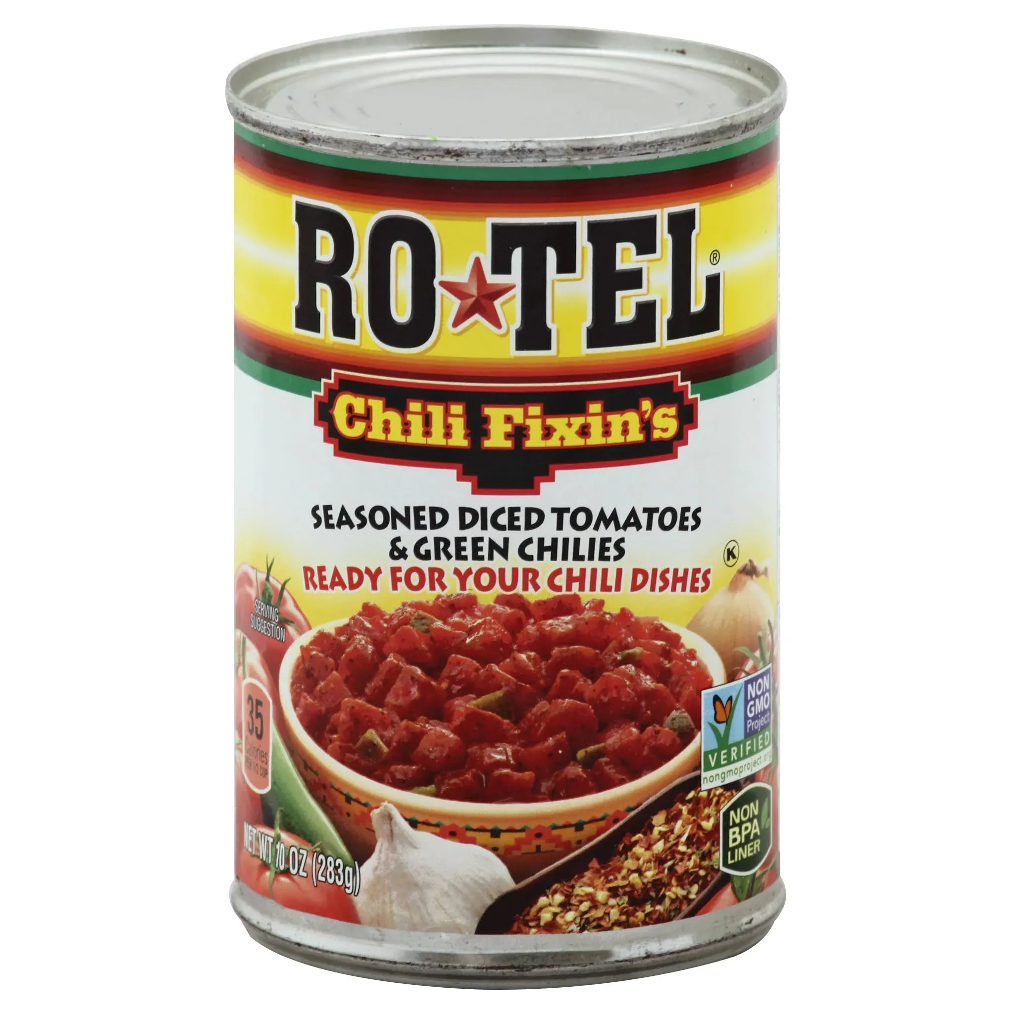 Ro-Tel Tomatoes & Green Chilies, Mild, Diced - 10 oz