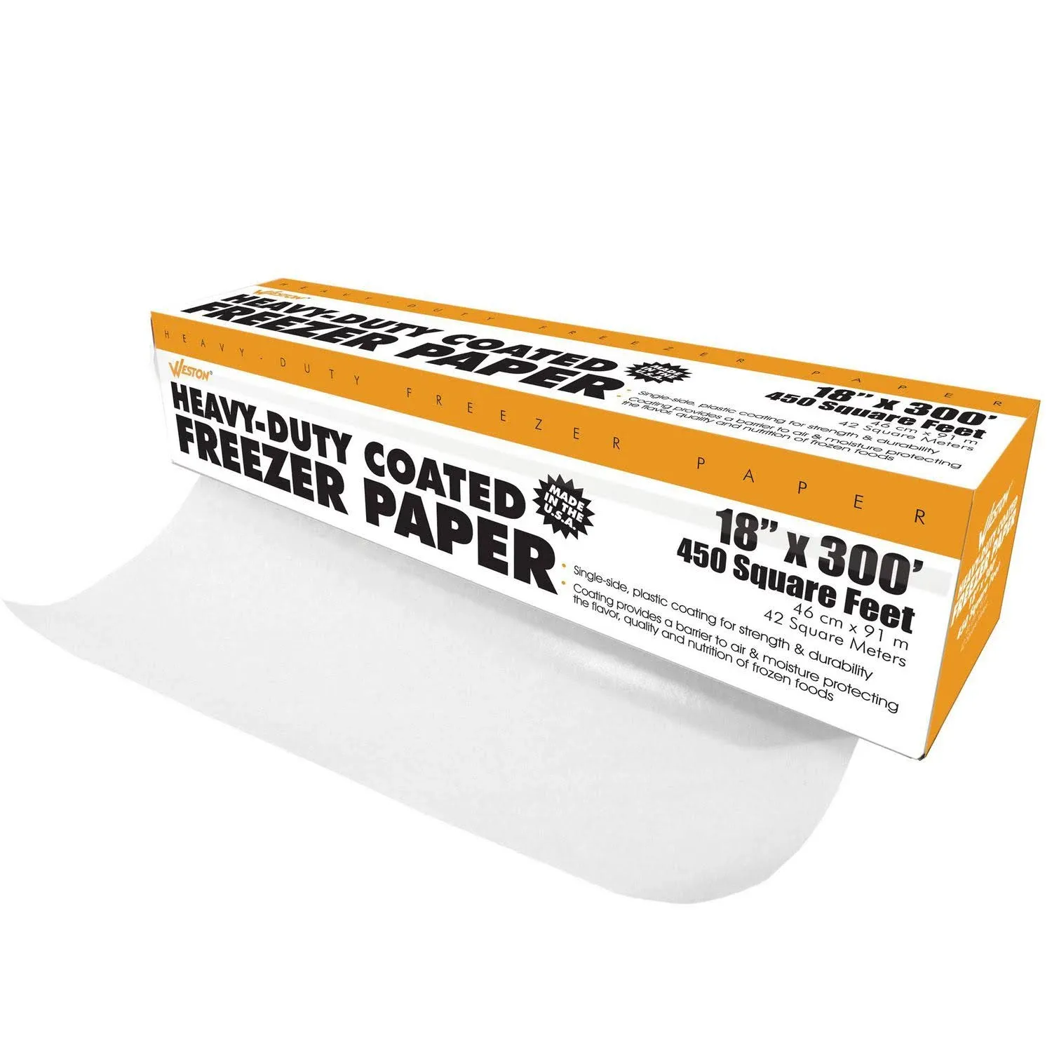 Weston - 18&quot; x 300&#39; Heavy Duty Coated Freezer Paper - 83-4001-W