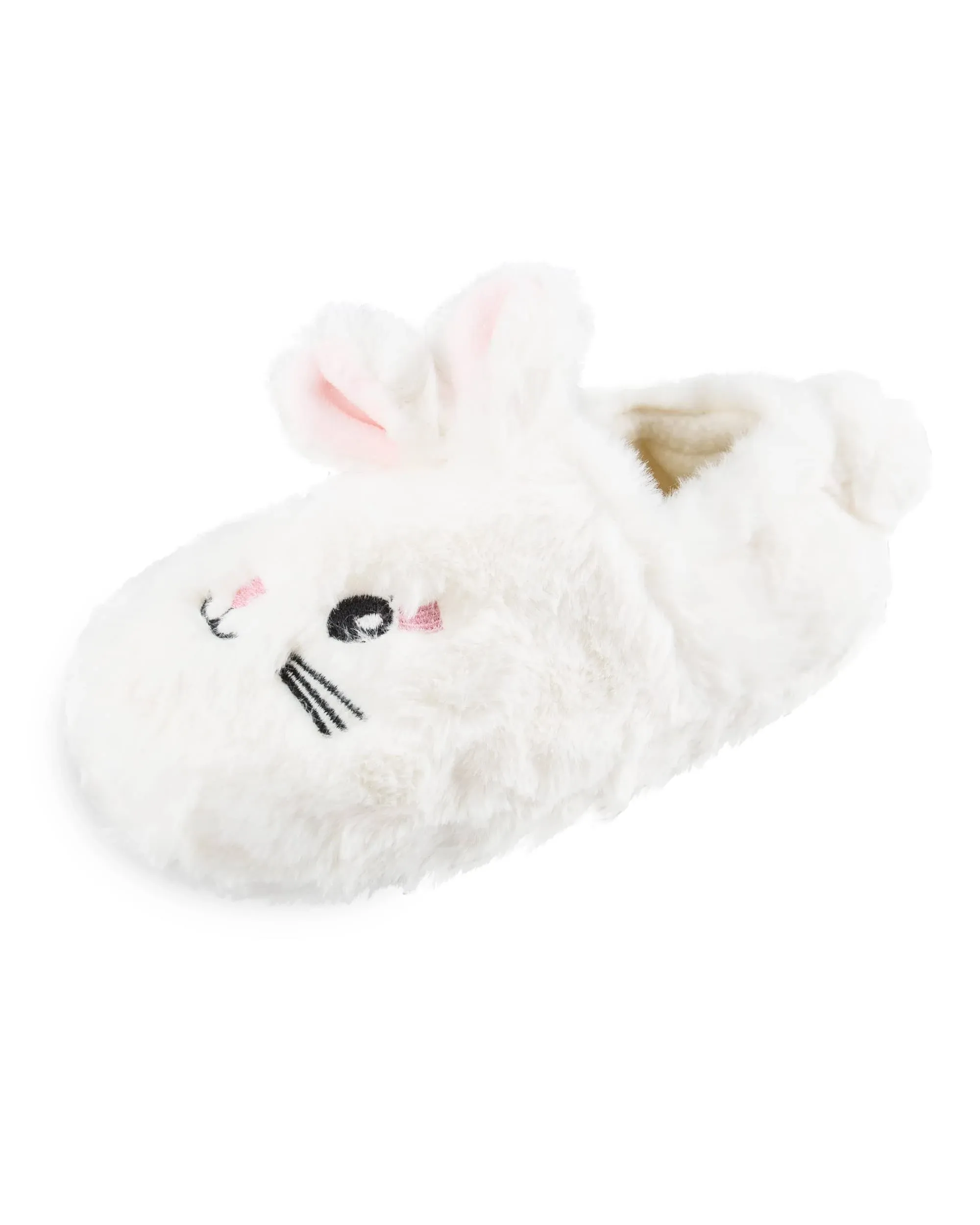 Jessica Simpson Girl's Critter Slippers - White Slipper/Extra Small